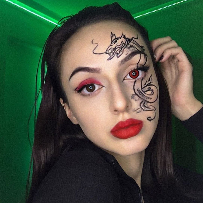 Glamor Red Contact Lenses