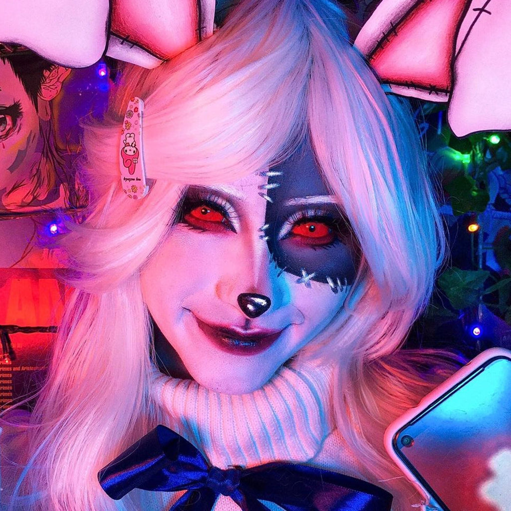 All Red Sclera Contacts