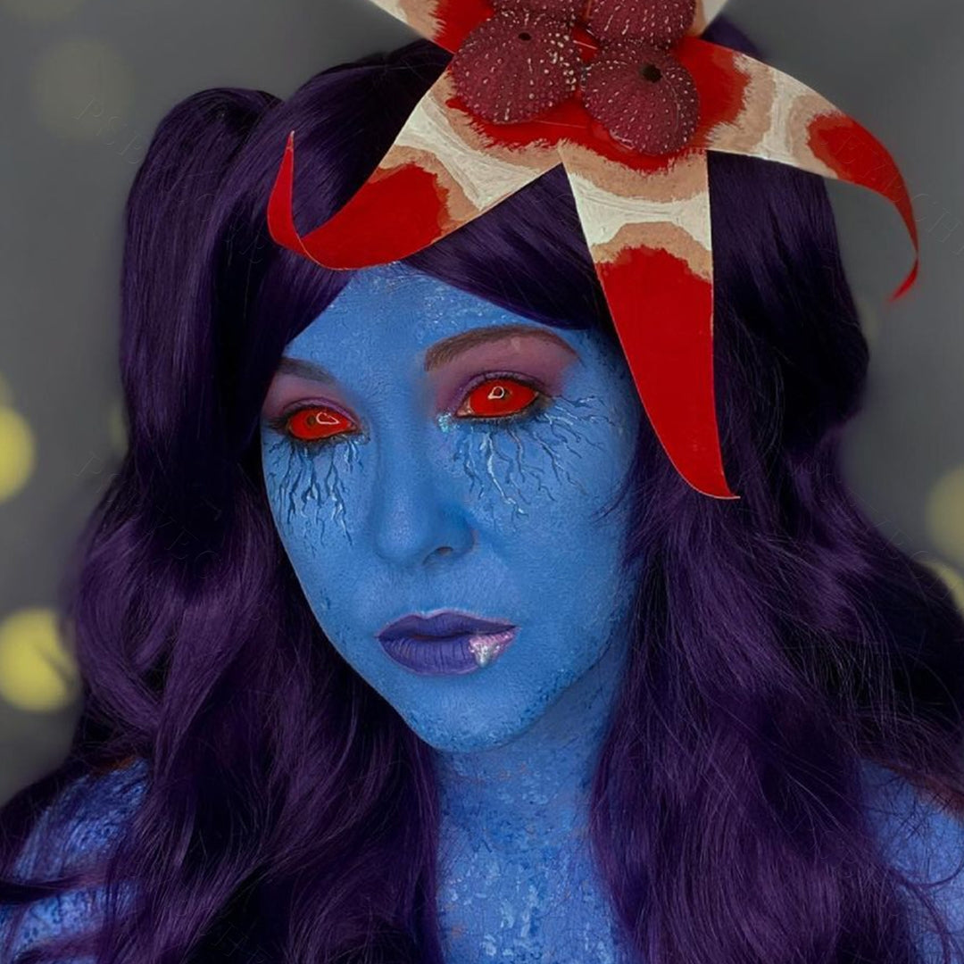 All Red Sclera Contacts
