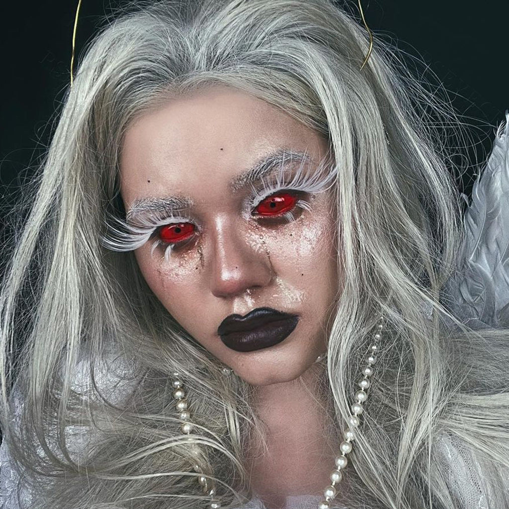 All Red Sclera Contacts