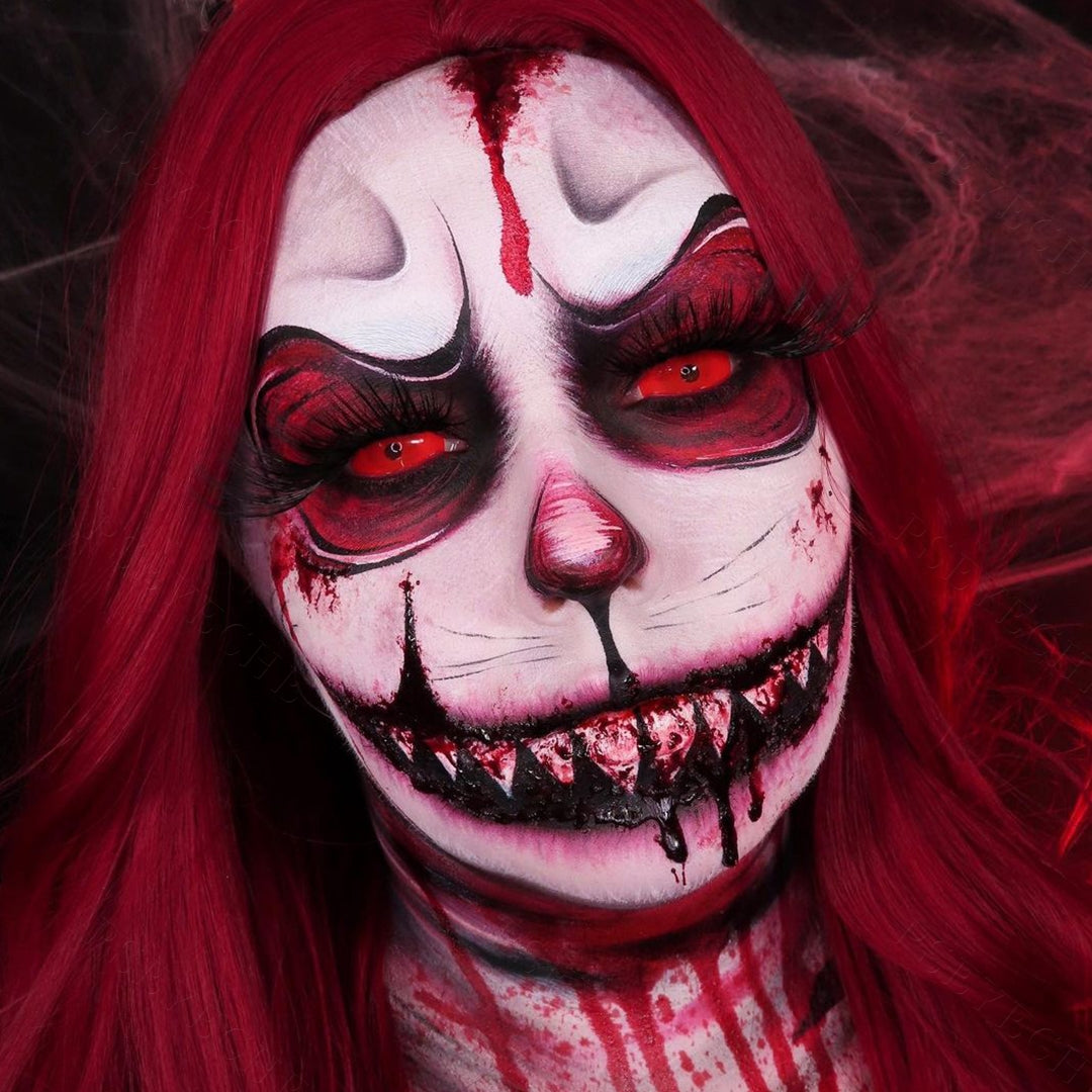 All Red Sclera Contacts