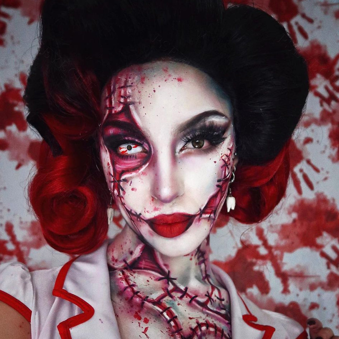 Bloodstained Sclera Contacts