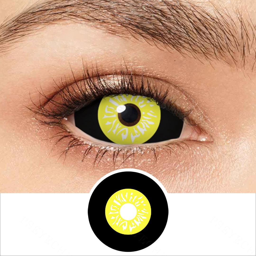 Black And Yellow Sclera Contacts Main image