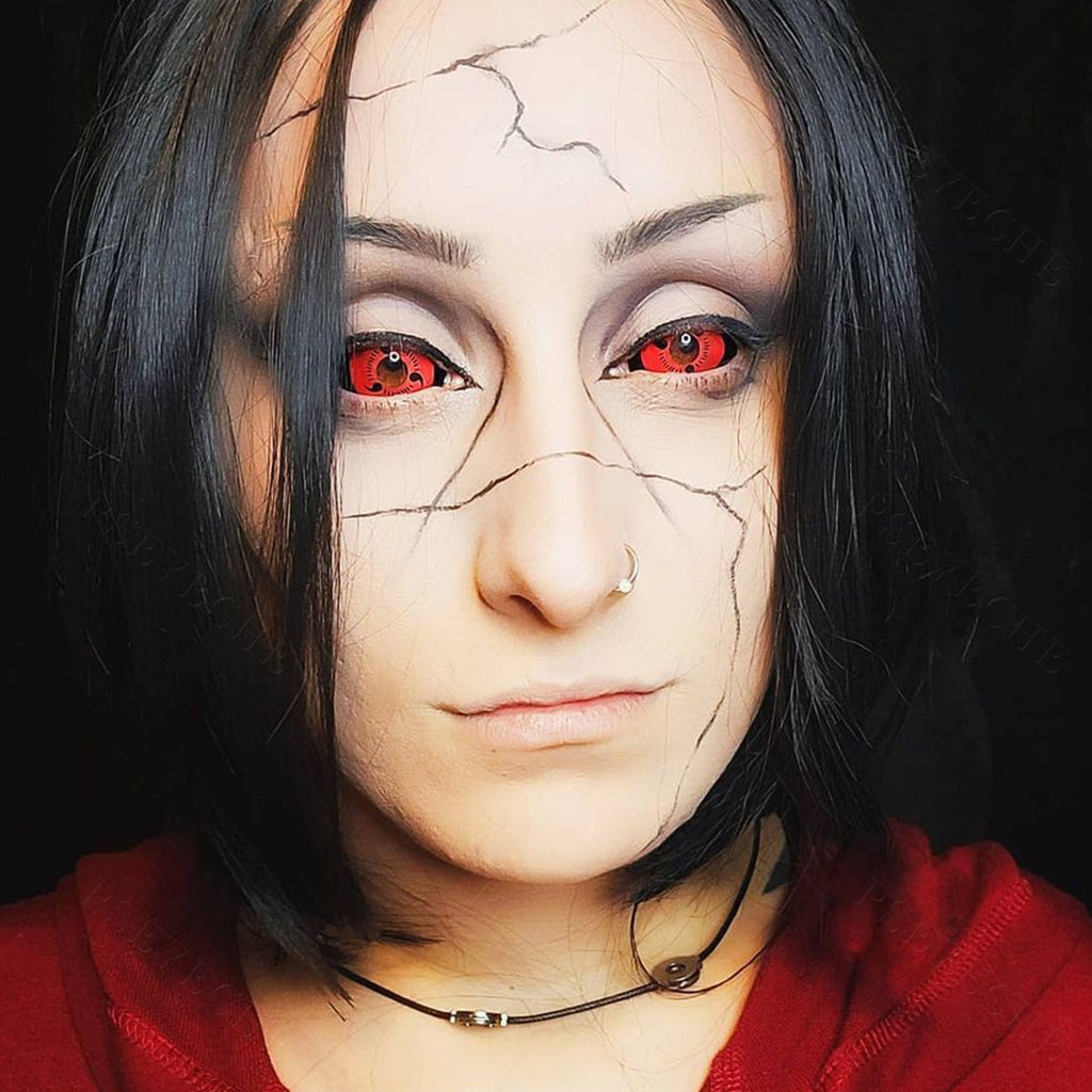 Itachi Uchiha Sharingan Sclera Contacts