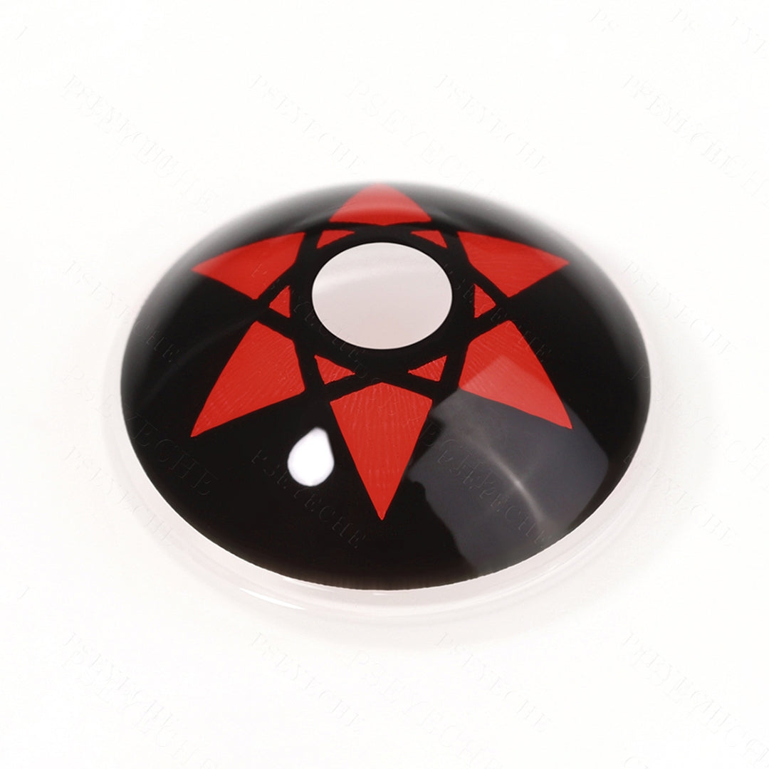 Sasuke Mangekyou Sharingan Sclera Contacts Secondary image