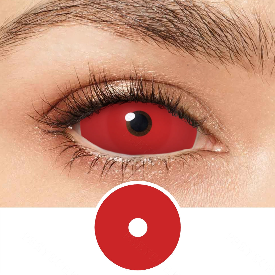 Full Red Sclera Contacts Main image