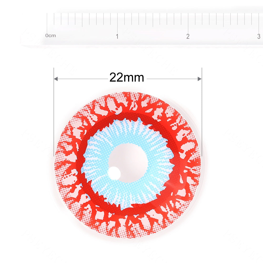 Junji Ito Bloodshot Infected Zombie Sclera Contacts