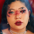 Jigsaw Black And Red Sclera Contacts