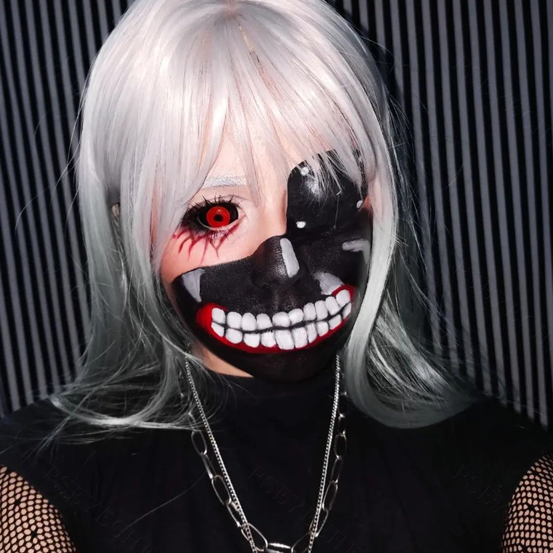 Tokyo Ghoul Black And Red Sclera Contacts