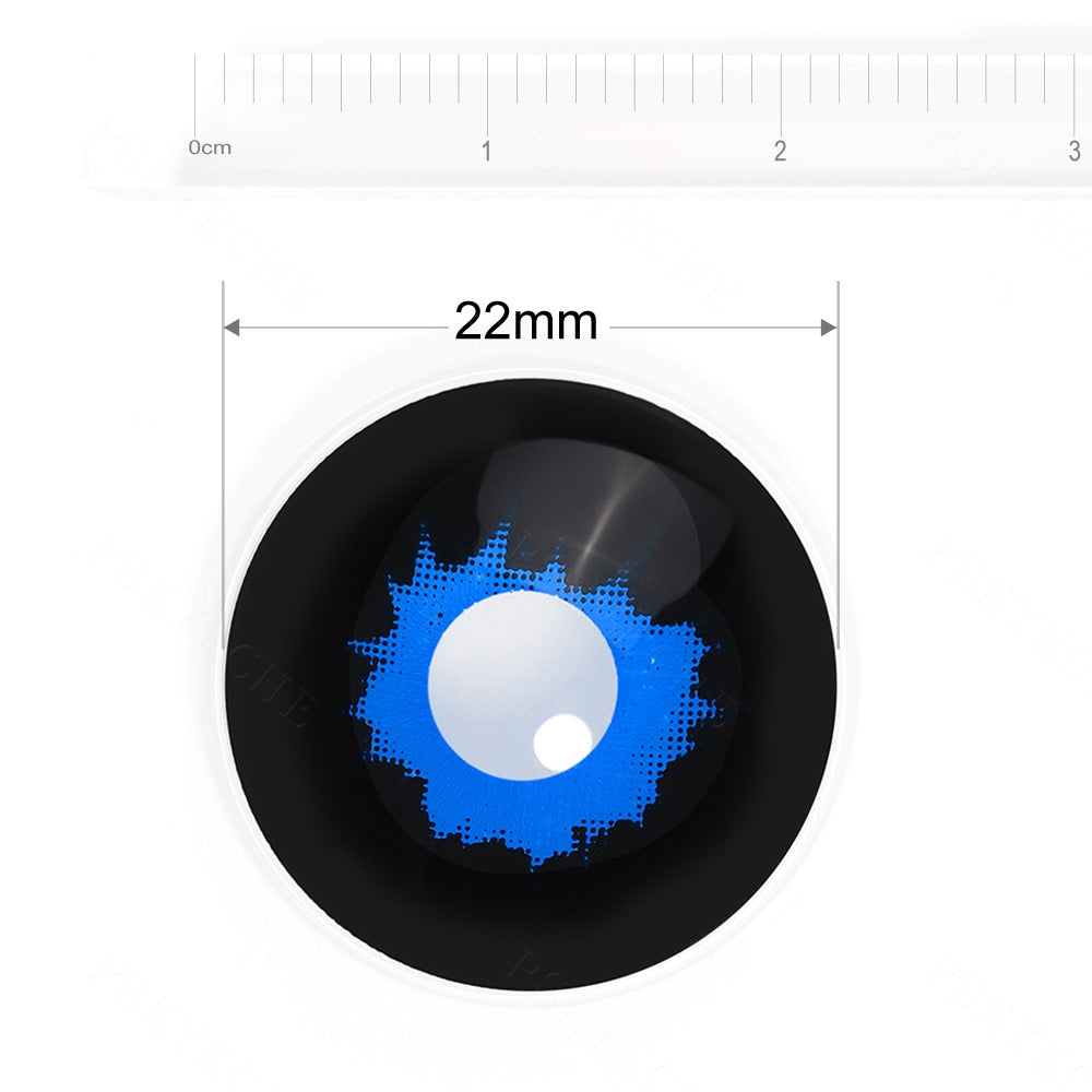 White Walker Black And Blue Sclera Contacts
