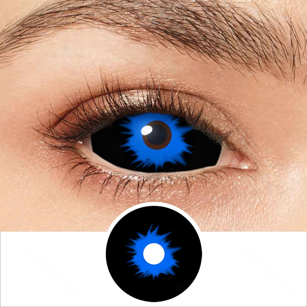 White Walker Black And Blue Sclera Contacts