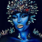 White Walker Black And Blue Sclera Contacts