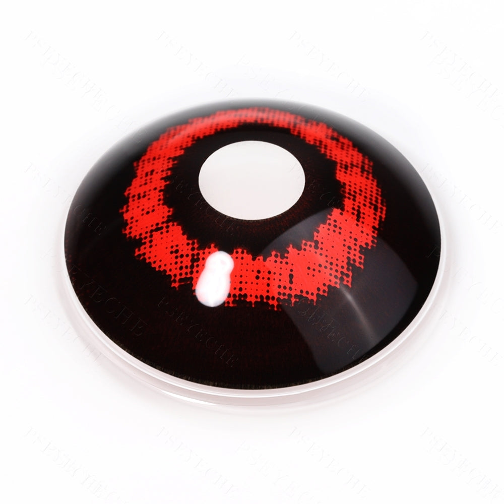 Red Shock Sclera Contacts