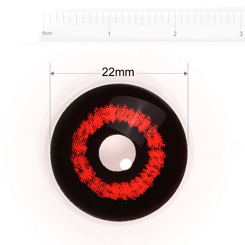 Red Shock Sclera Contacts