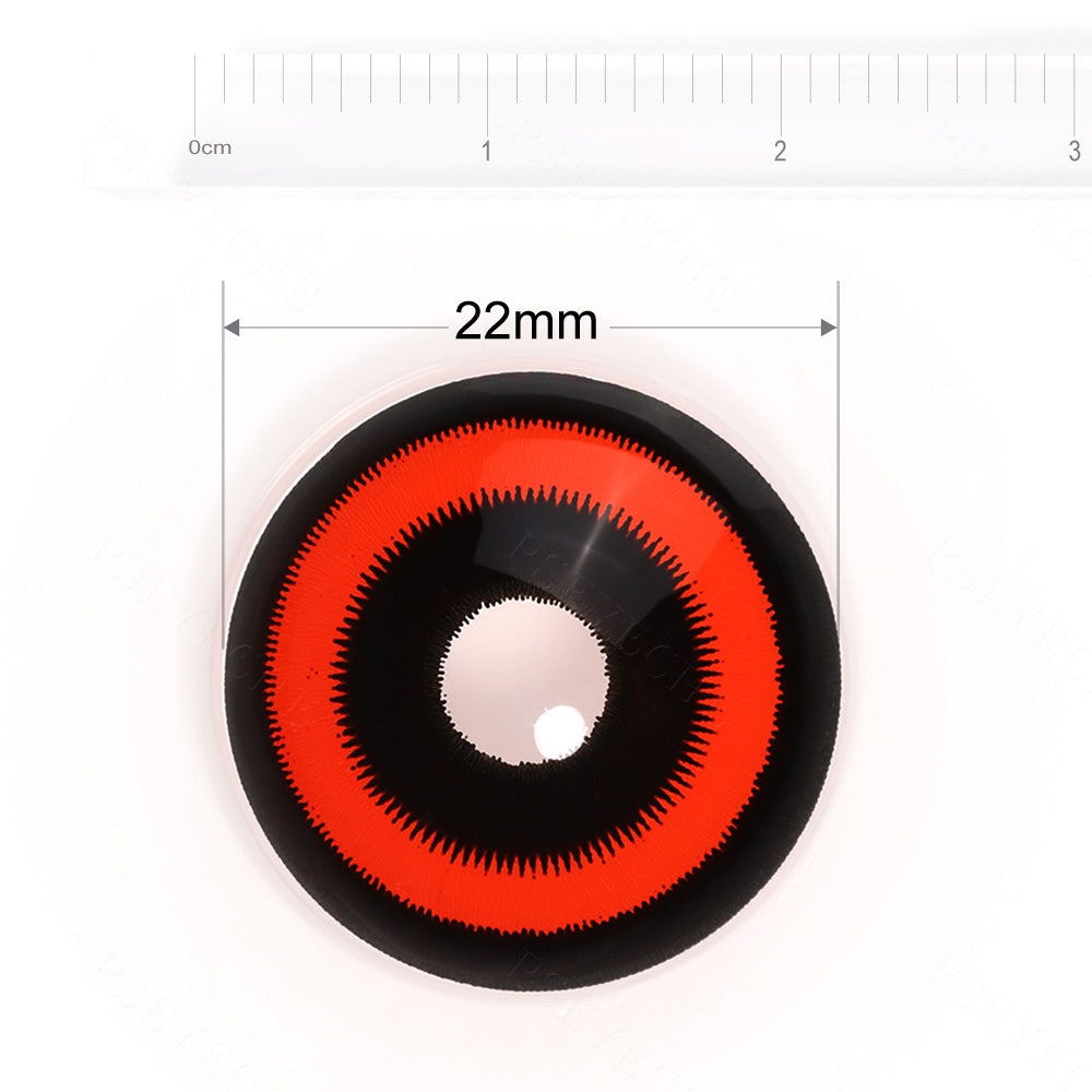 Red Ring Ghoul Sclera Contacts
