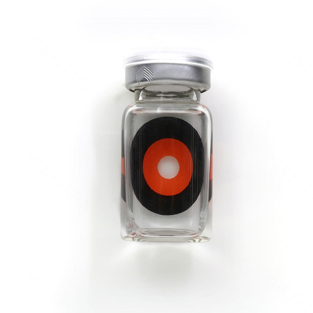 Black and Orange Sclera Contacts