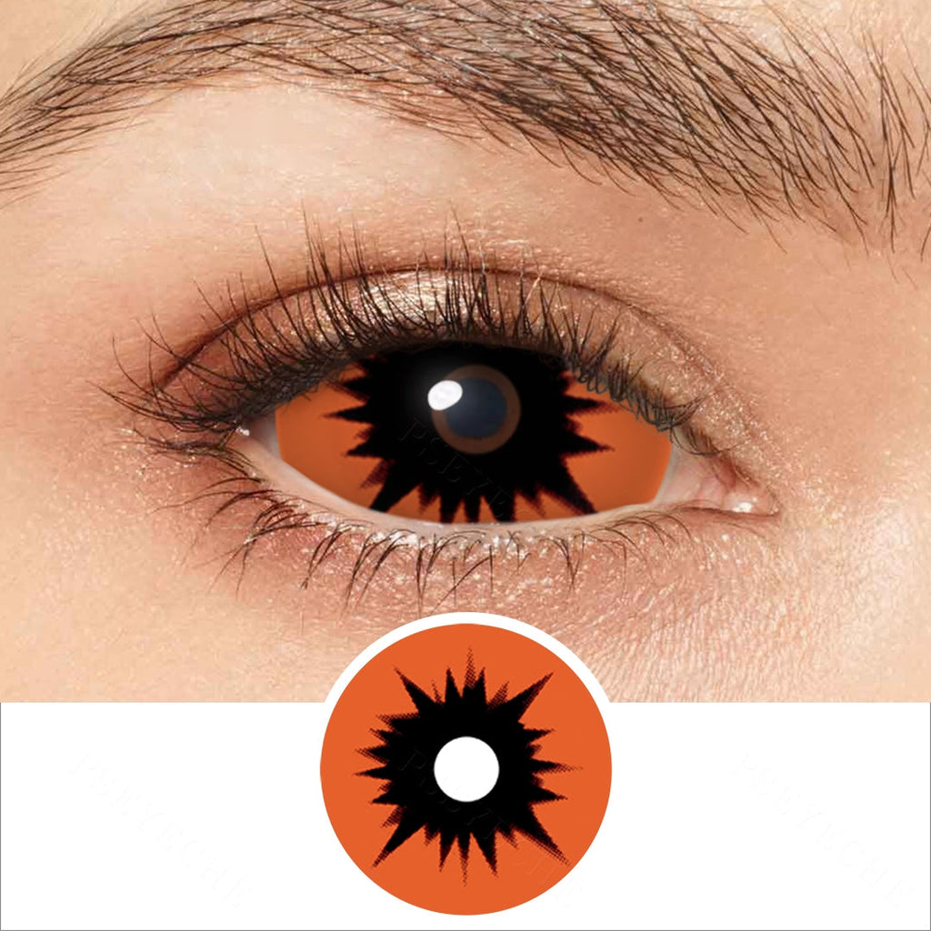 Omega Orange Sclera Contacts