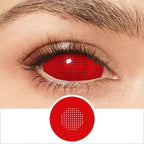 Red Mesh Sclera Contacts