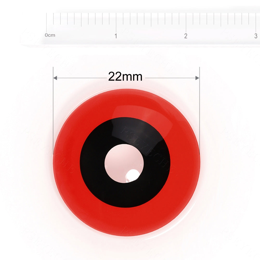 Red and Black Sclera Contacts