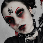 Red and Black Sclera Contacts