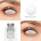 All White Mesh Sclera Contacts