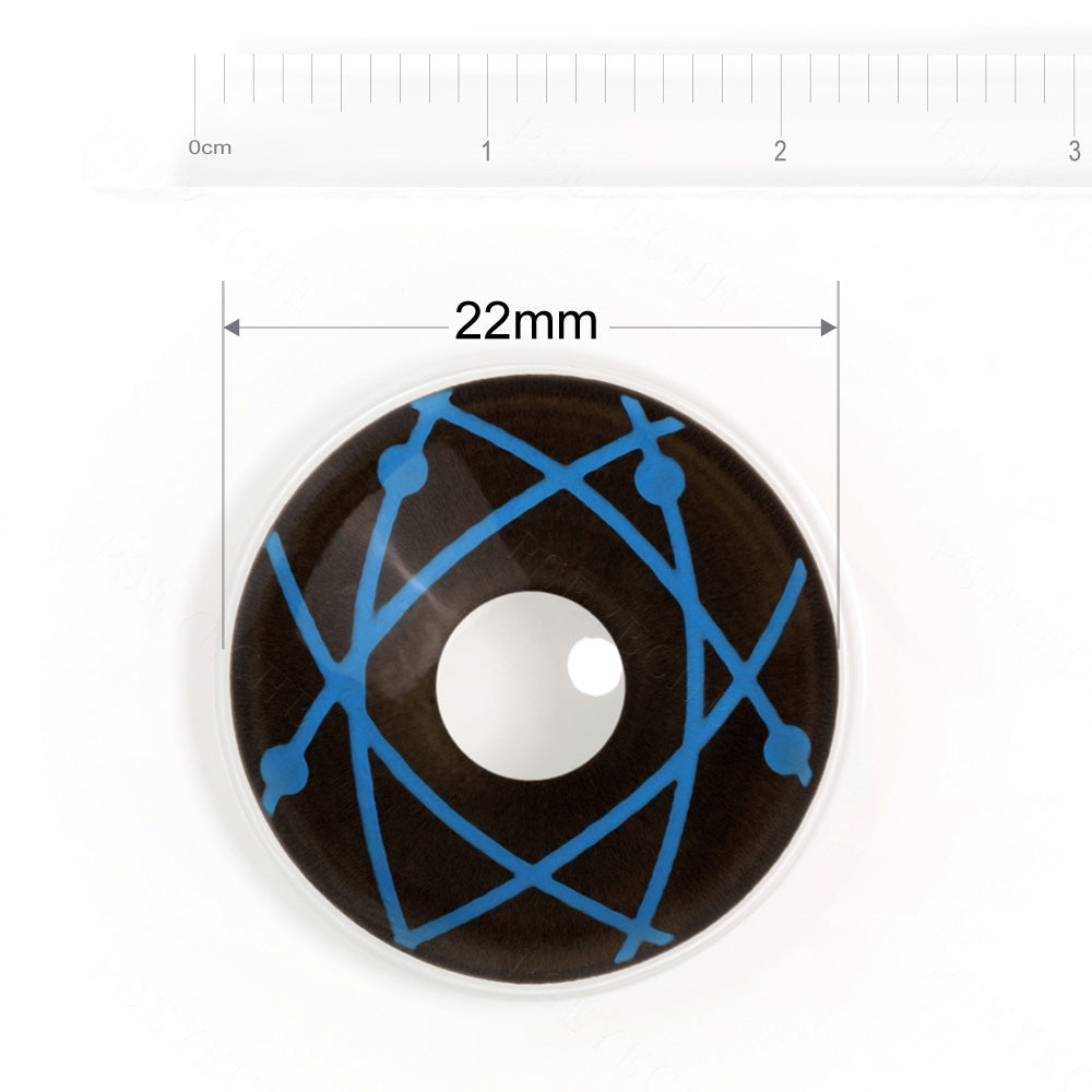 Blue Atom Sclera Contacts