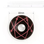 Red Star Trails Sclera Contacts