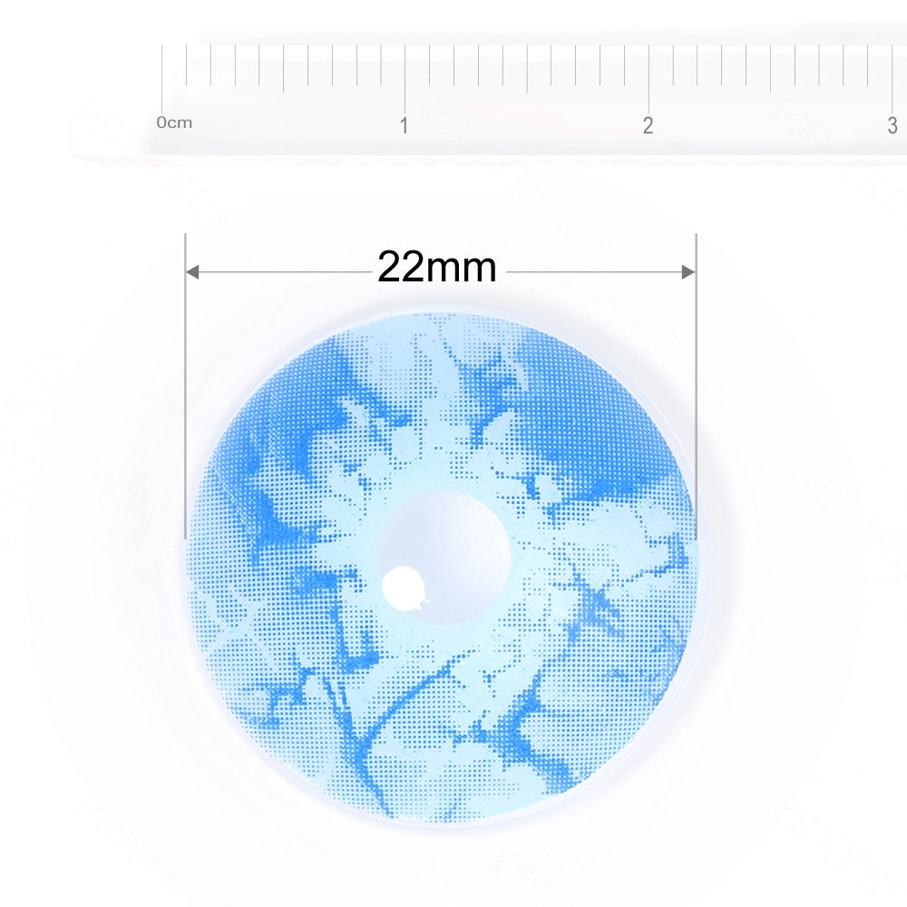 Ice Blue Zombie Sclera Contacts