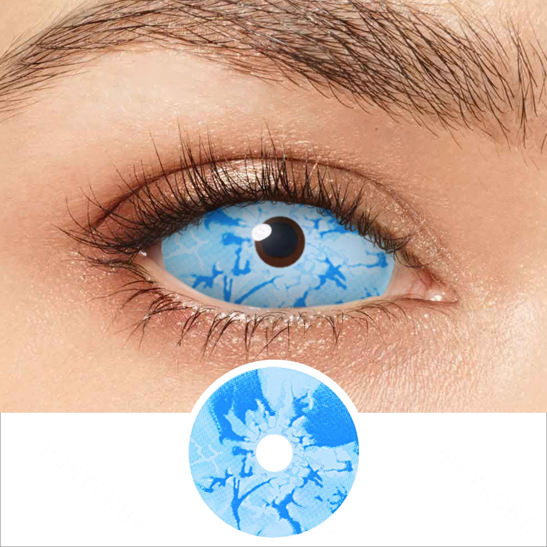 Ice Blue Zombie Sclera Contacts Main image