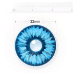 Blue Snowy Night Sclera Contacts