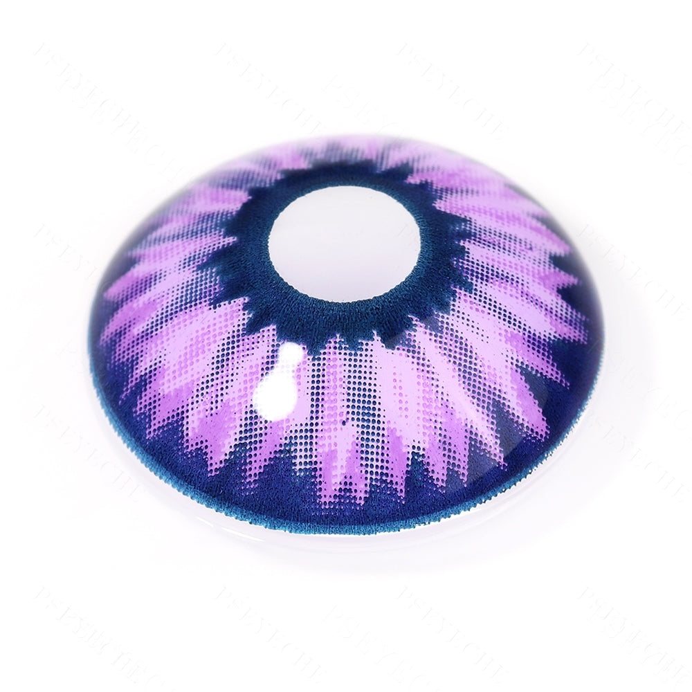 Purple Snowy Night Sclera Contacts Secondary image