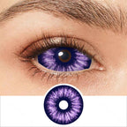 Purple Snowy Night Sclera Contacts