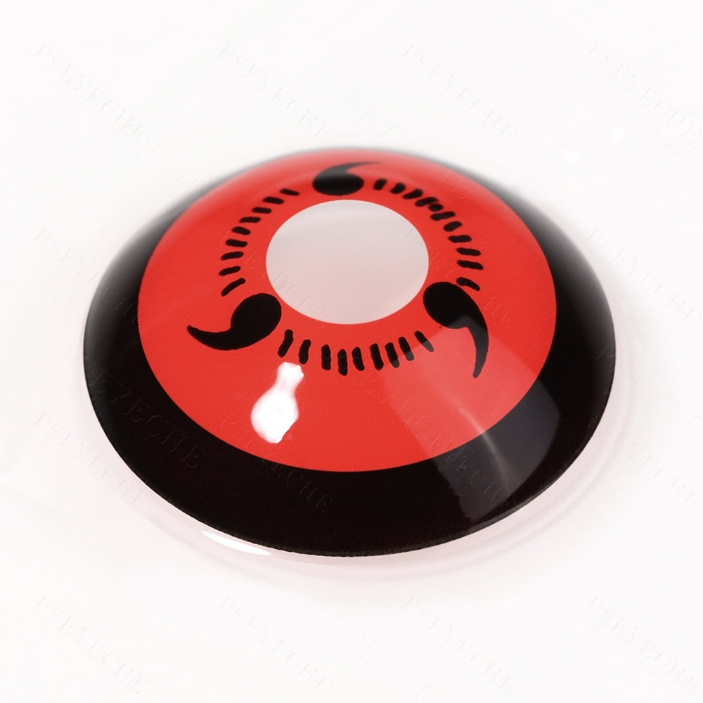 Uchiha 3 Tomoe Sharingan Sclera Contacts
