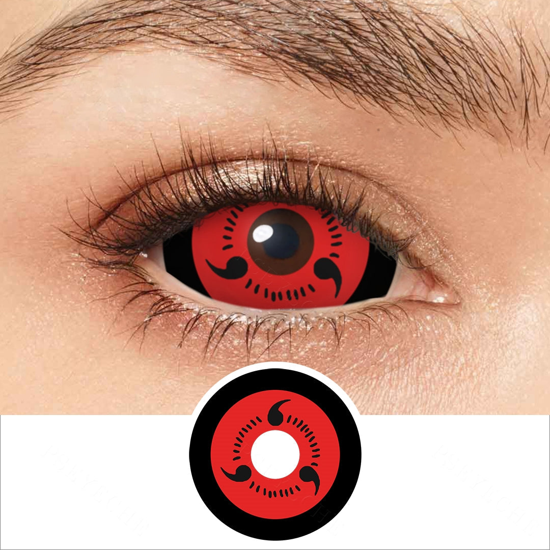 Uchiha 3 Tomoe Sharingan Sclera Contacts Main image