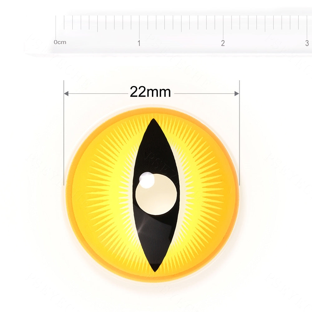 Orochimaru Catra Yellow Snake Eye Sclera Contacts