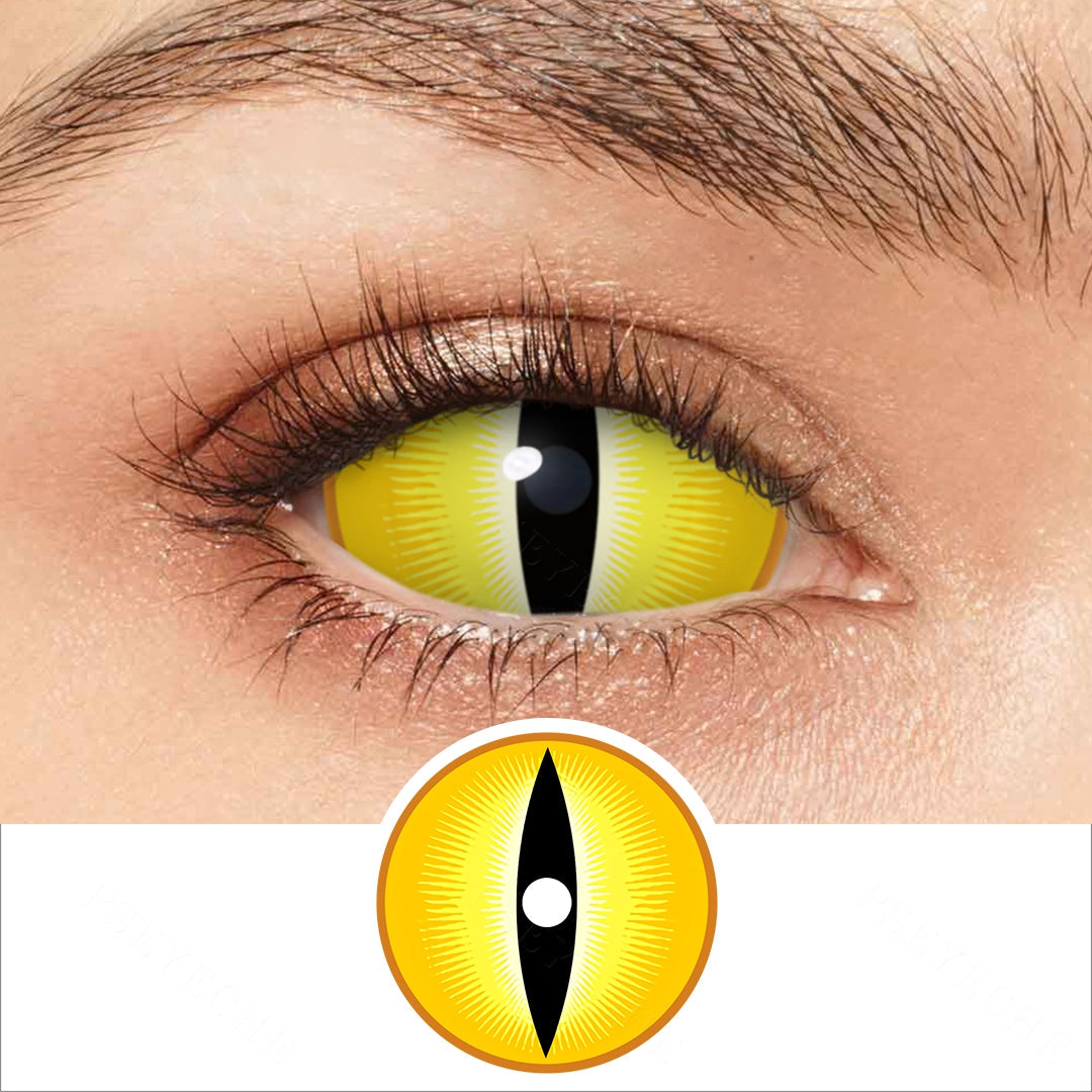 Orochimaru Catra Yellow Snake Eye Sclera Contacts Main image