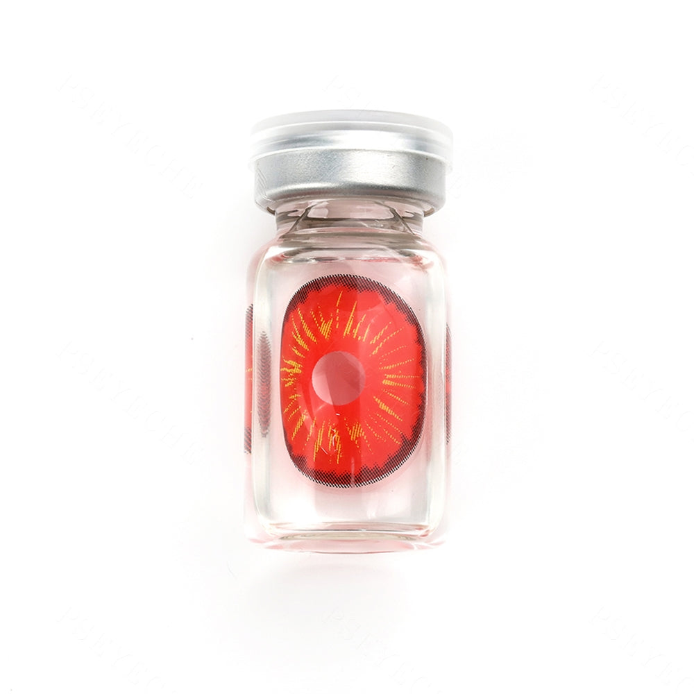 All Red Fire Sclera Contacts