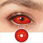 All Red Fire Sclera Contacts