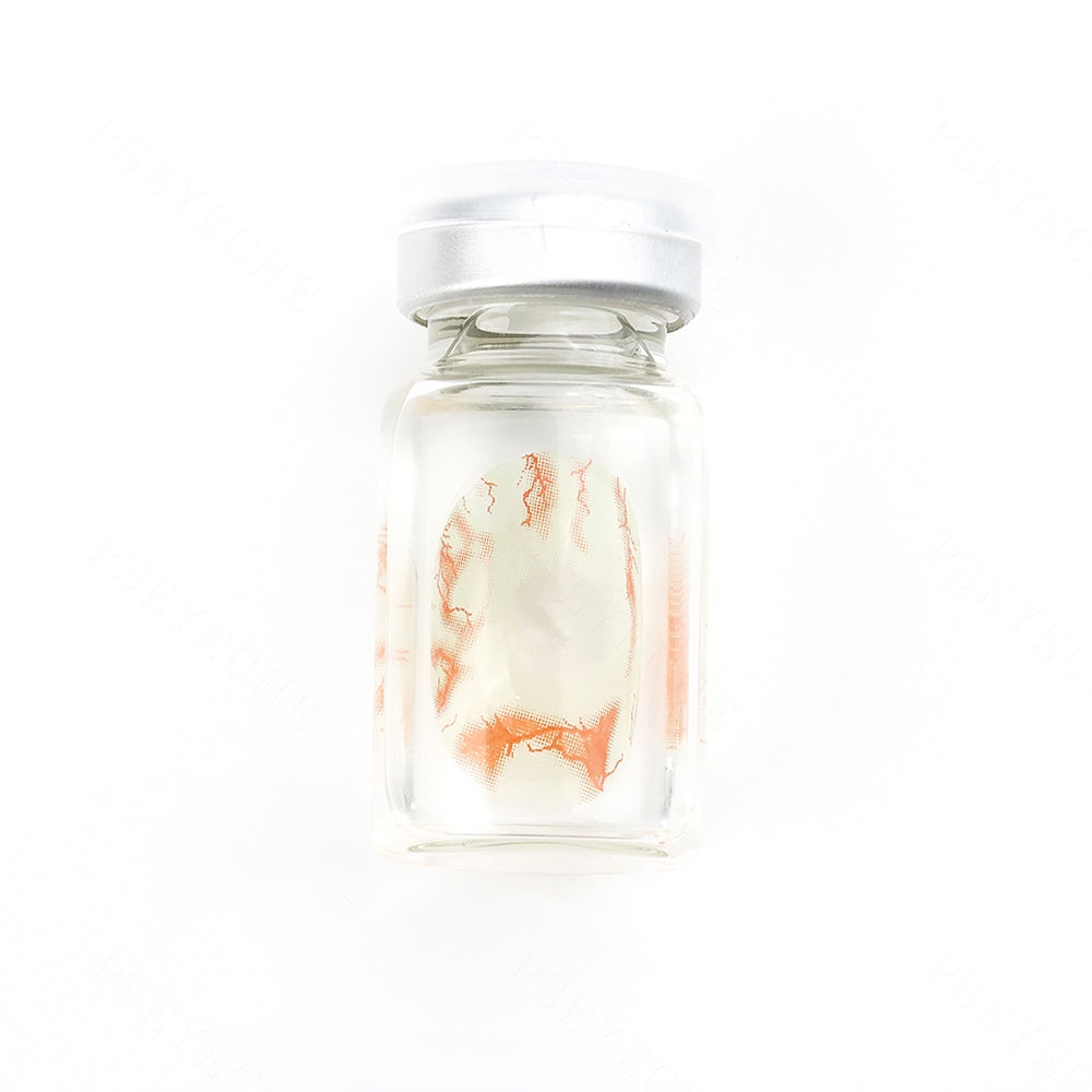 Red And Yellow Mottled Sclera Contacts