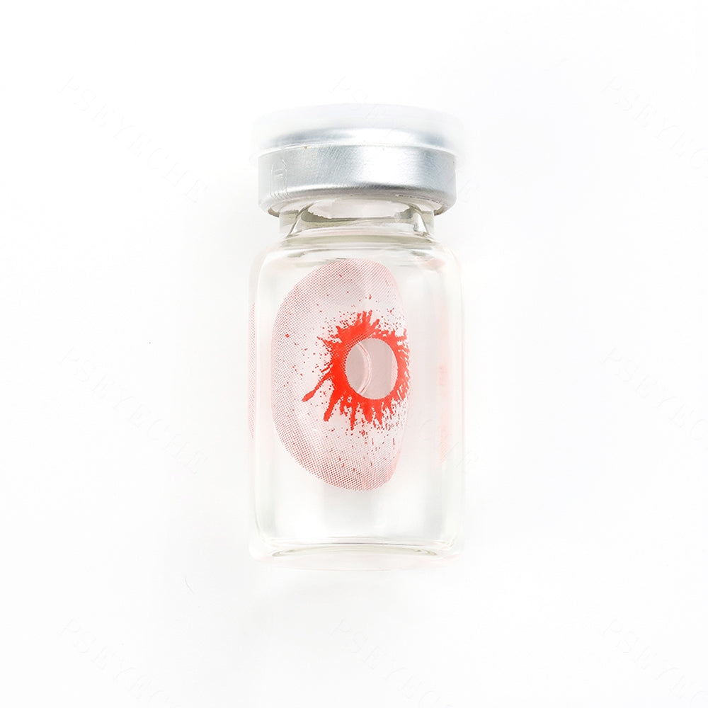 Pink Bloodshot Zombie Sclera Contacts