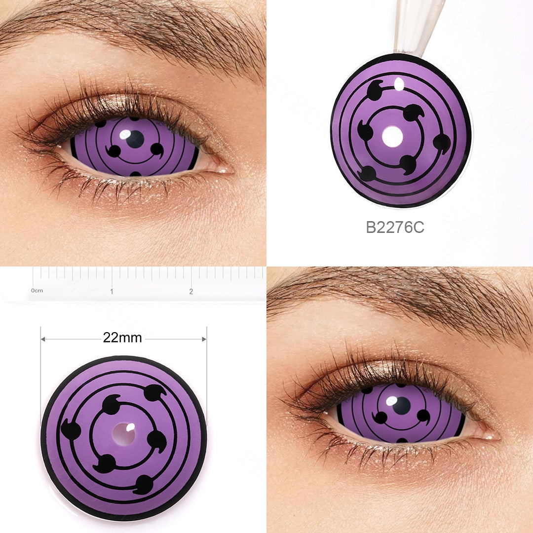 Sasuke 6 Tomoe Rinnegan Sclera Contacts (Available in 4 Color)