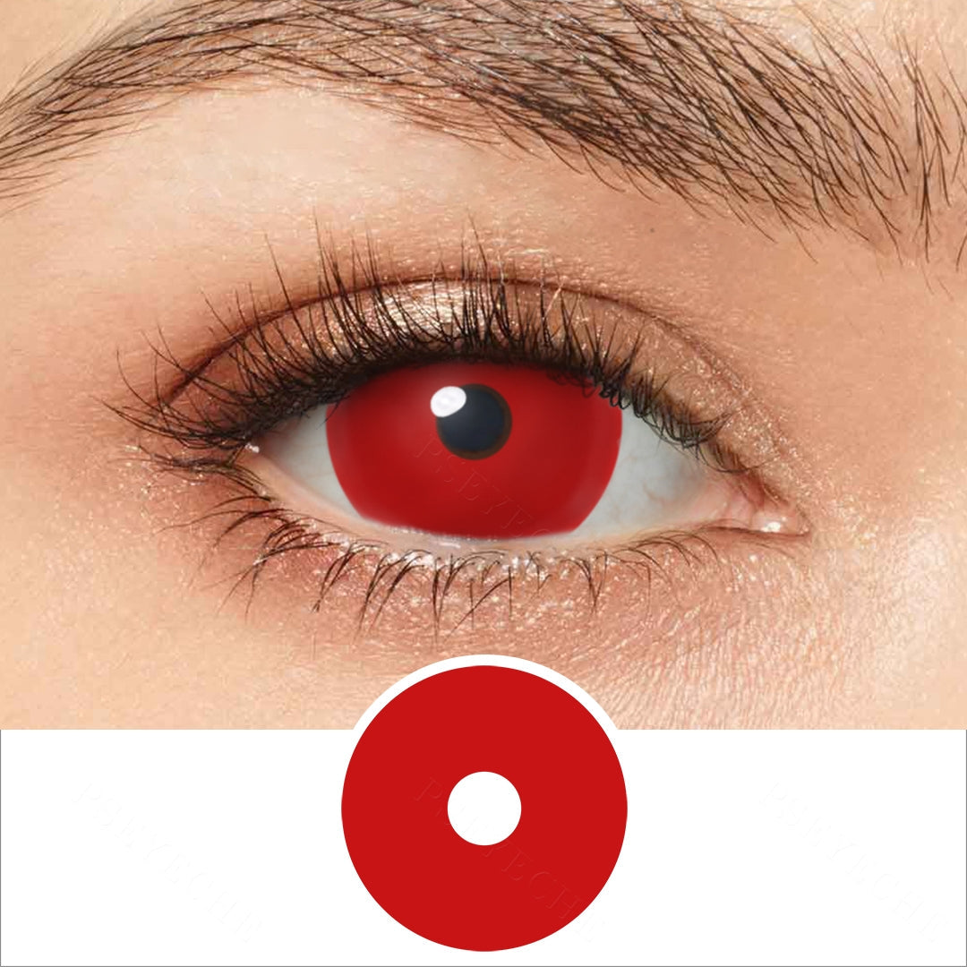 All Red Mini Sclera Contacts
