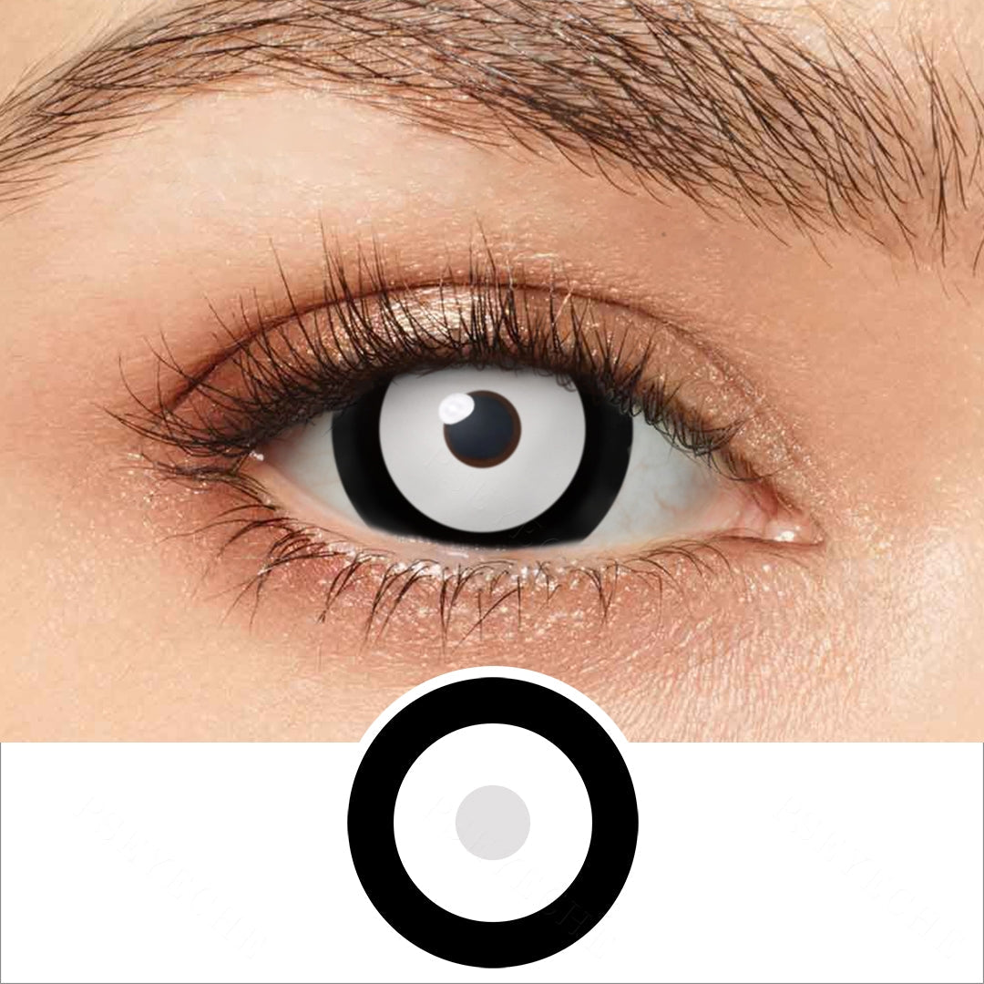 Black And White Mini Sclera Contacts Main image