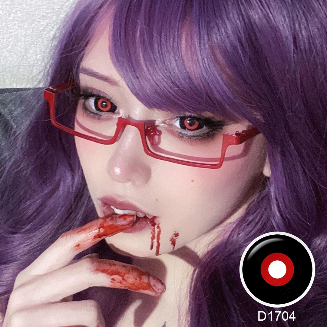 Tokyo Ghoul Black And Red Mini Sclera Contacts