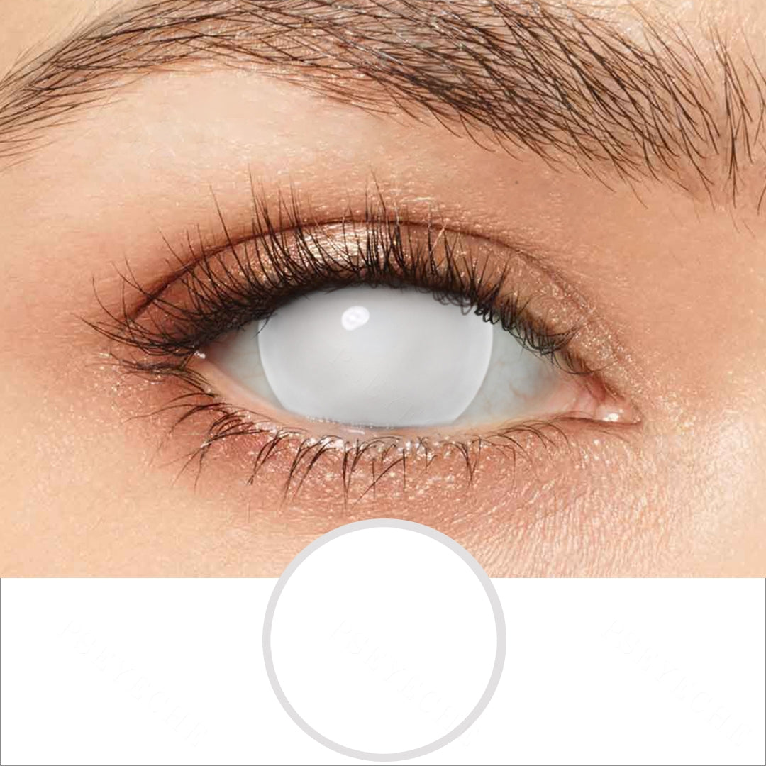 White Blind Mini Sclera Contacts