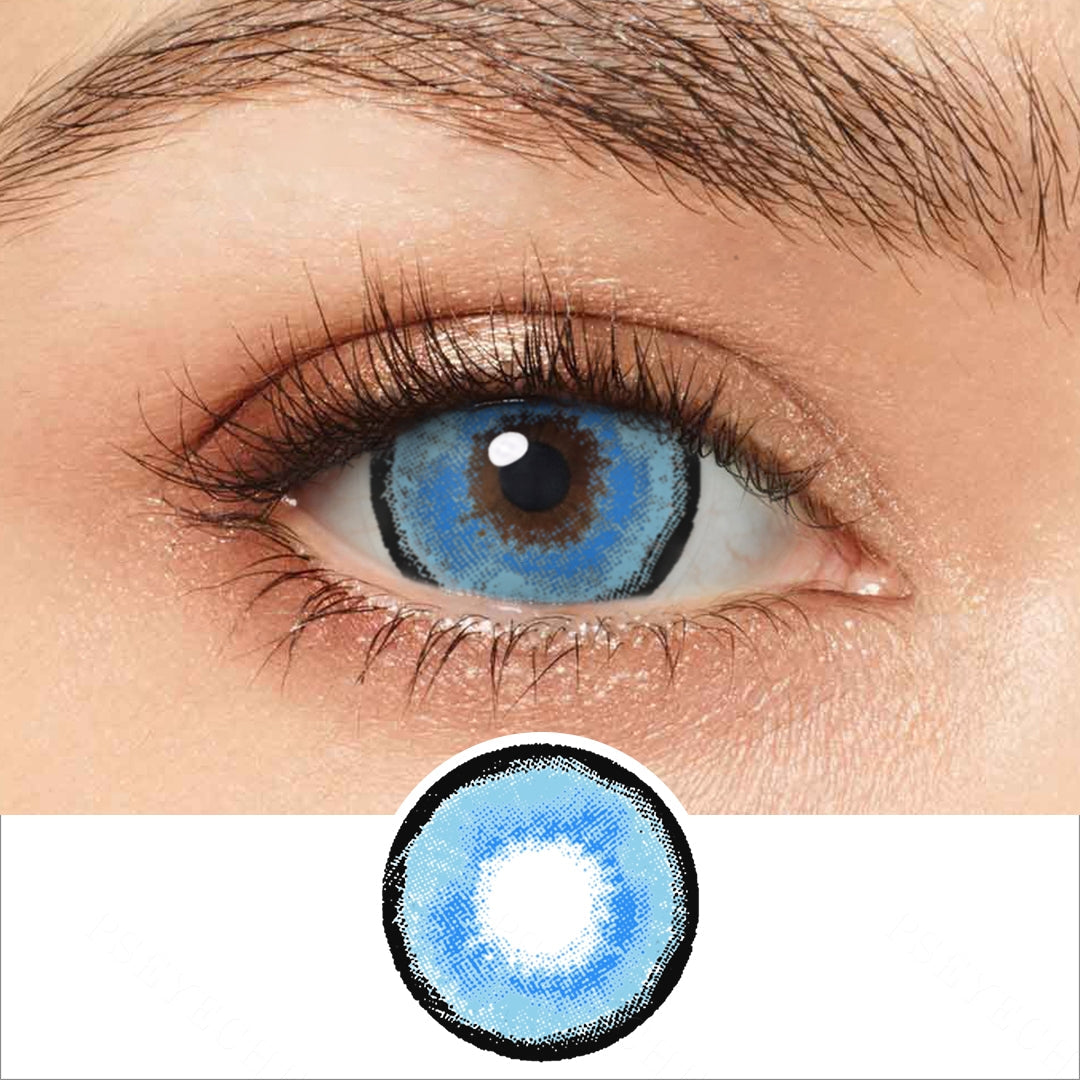 Aquaman Blue Mini Sclera Contacts Main image