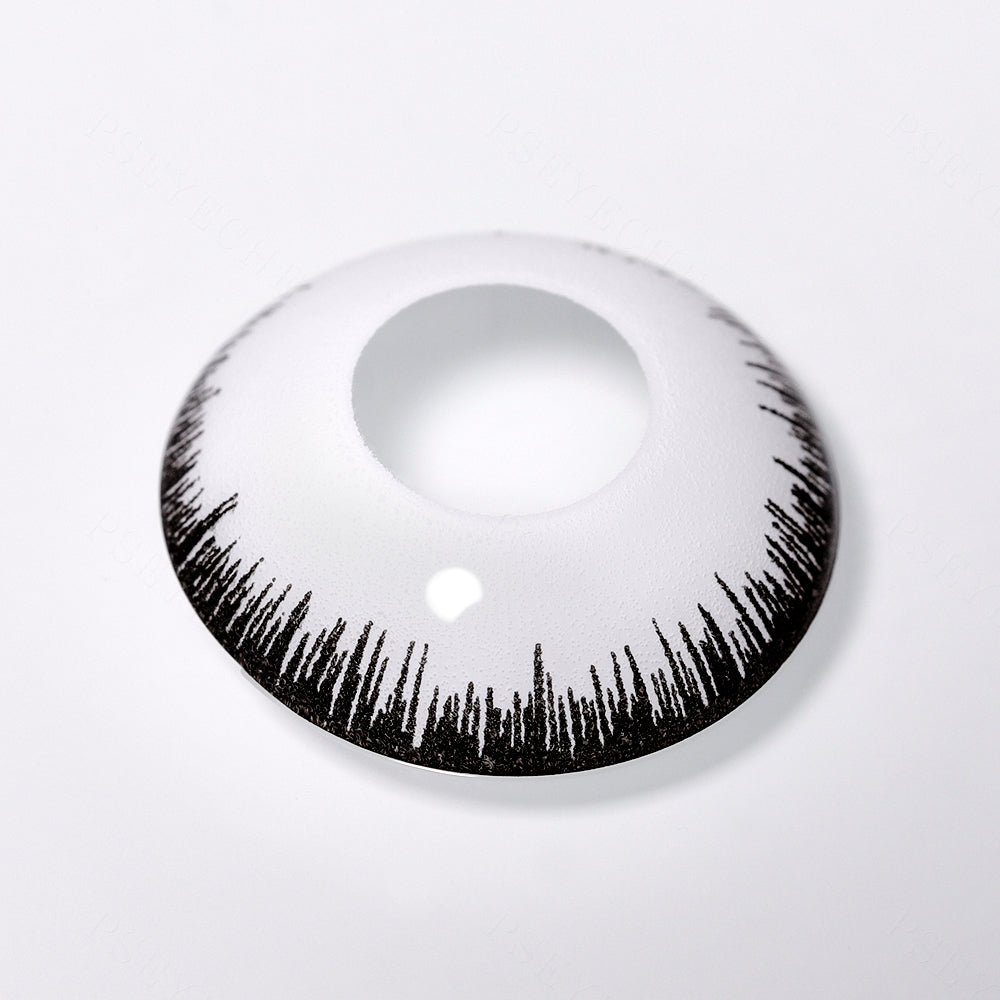 White Werewolf Mini Sclera Contacts Secondary image
