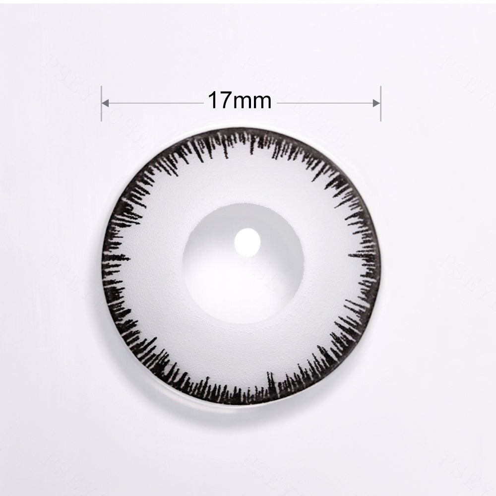 White Werewolf Mini Sclera Contacts