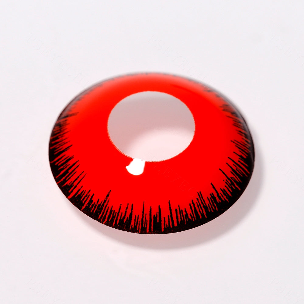 Red Werewolf Mini Sclera Contacts Secondary image