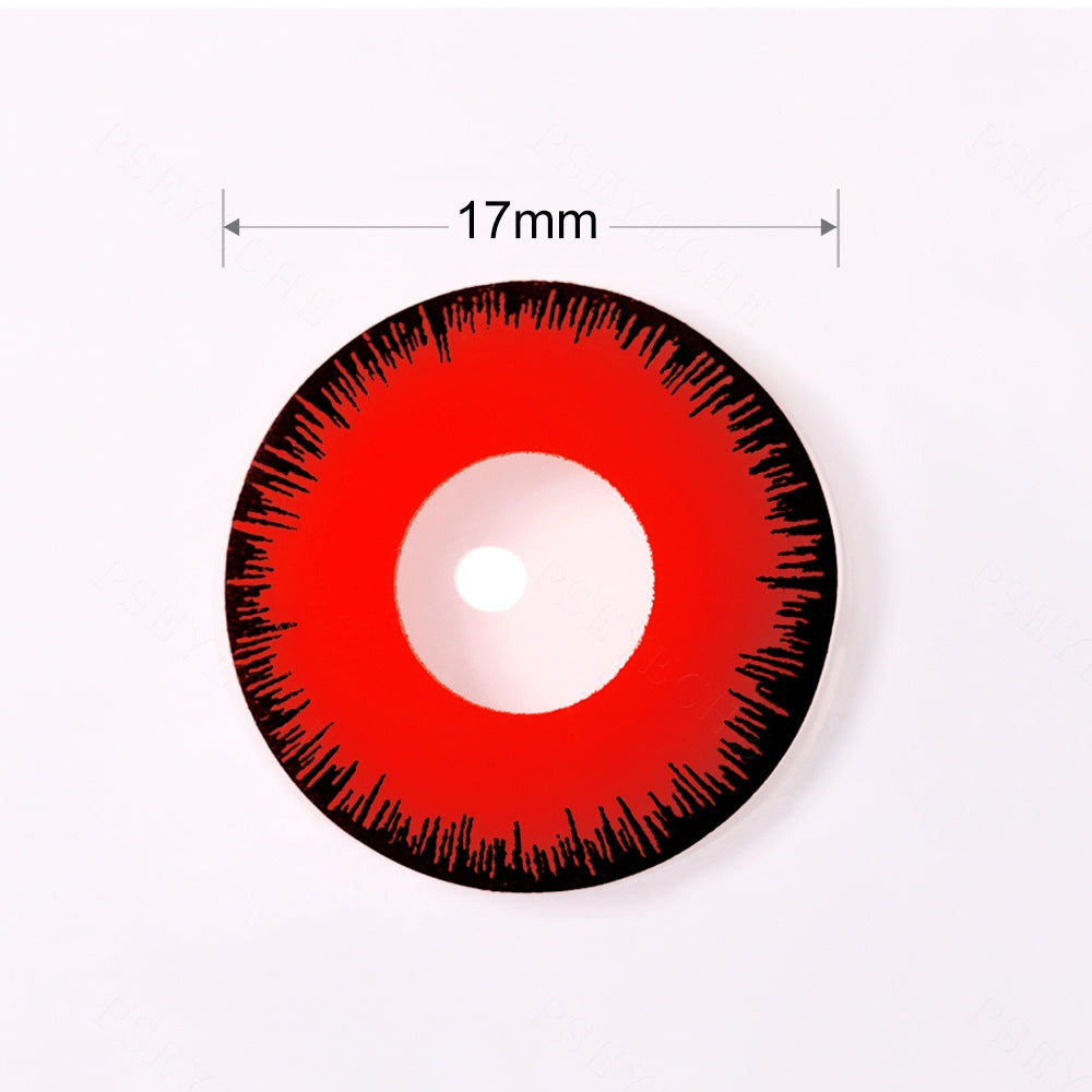 Red Werewolf Mini Sclera Contacts
